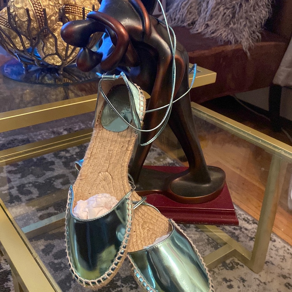 Frances Valentine Metallic Espadrilles